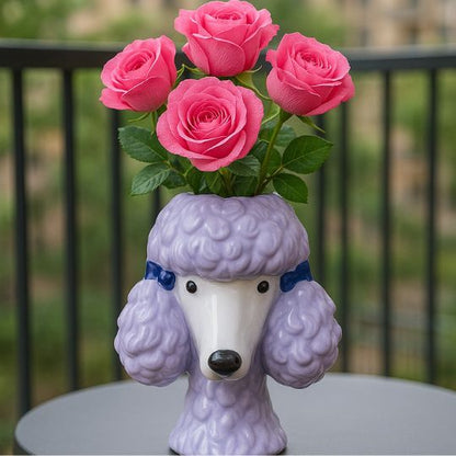 Poodle Flower Vase