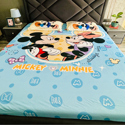 Mickey Minnie Bedsheet