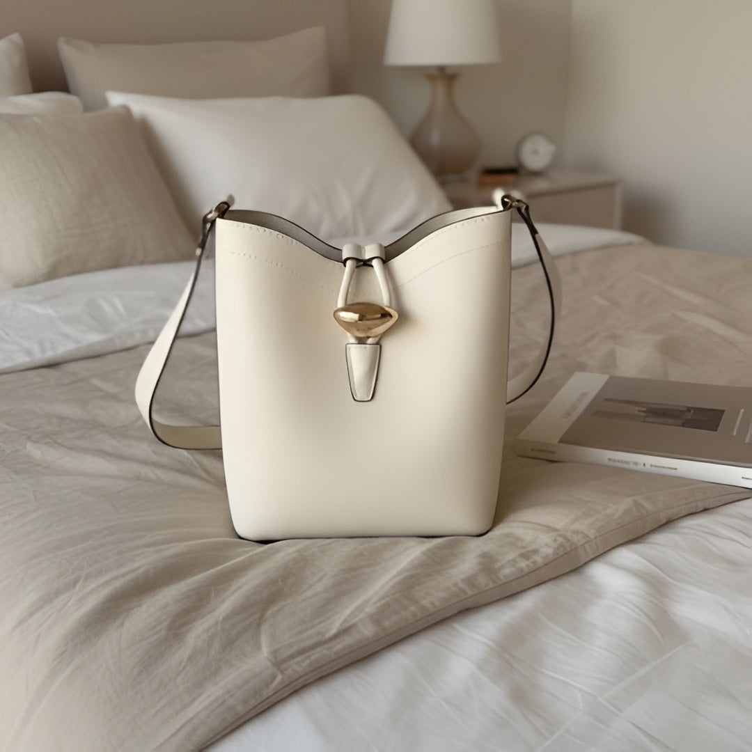 Gold Lock Shoulder Bag