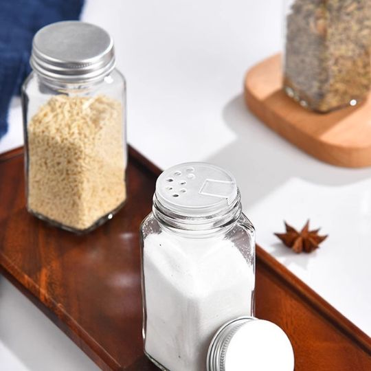 Glass Spice Jars with Lid