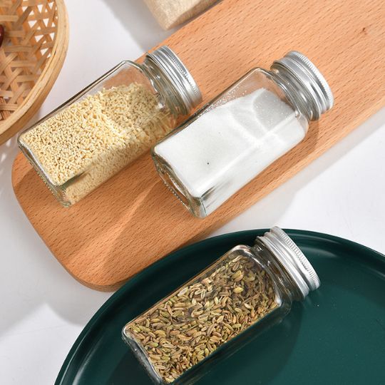 Glass Spice Jars with Lid