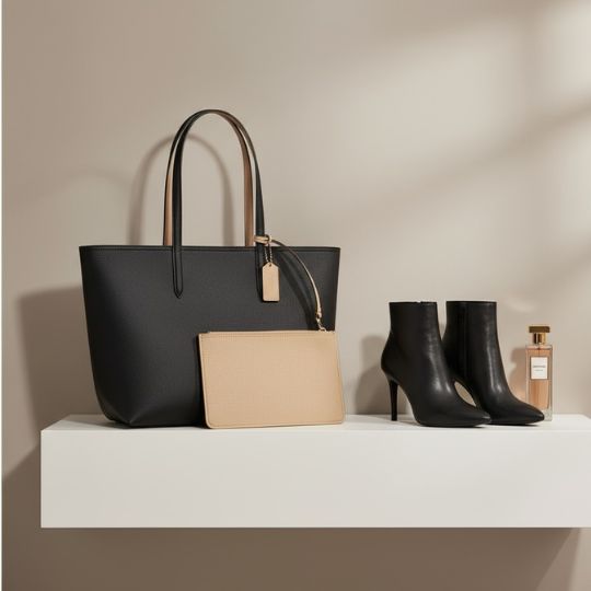 Classic Tote Bag With Pouch