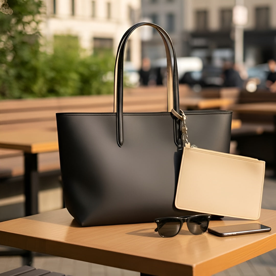 Classic Tote Bag With Pouch