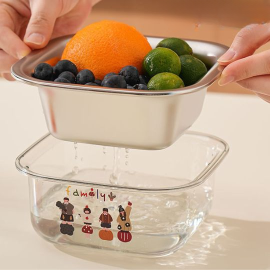 Steel Double-Layer Drain Basket