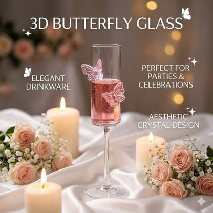 Elegant Butterfly 3D Glass