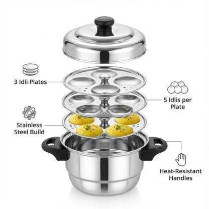 Stainless Steel Mini Idli Pot