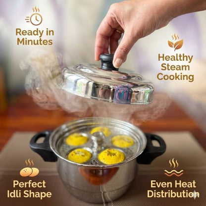 Stainless Steel Mini Idli Pot