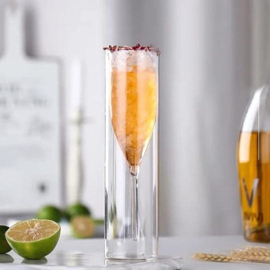 Double Wall Champagne Glass