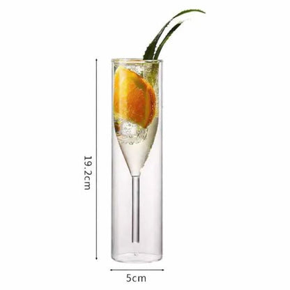 Double Wall Champagne Glass