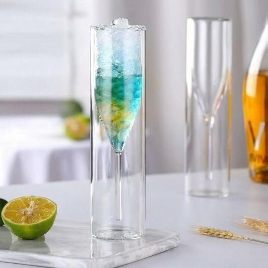 Double Wall Champagne Glass