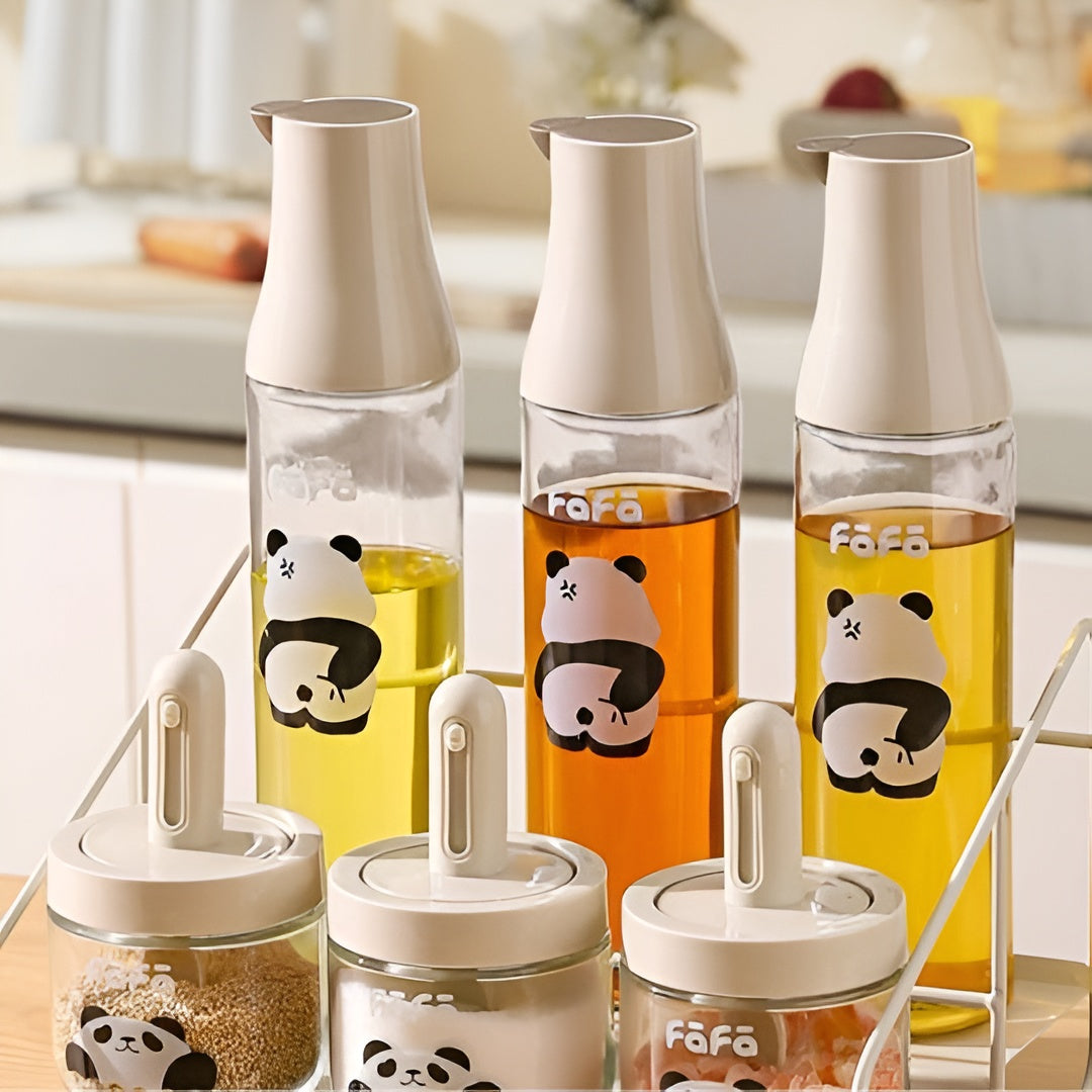 Panda Oil & Seasoning Jar Set