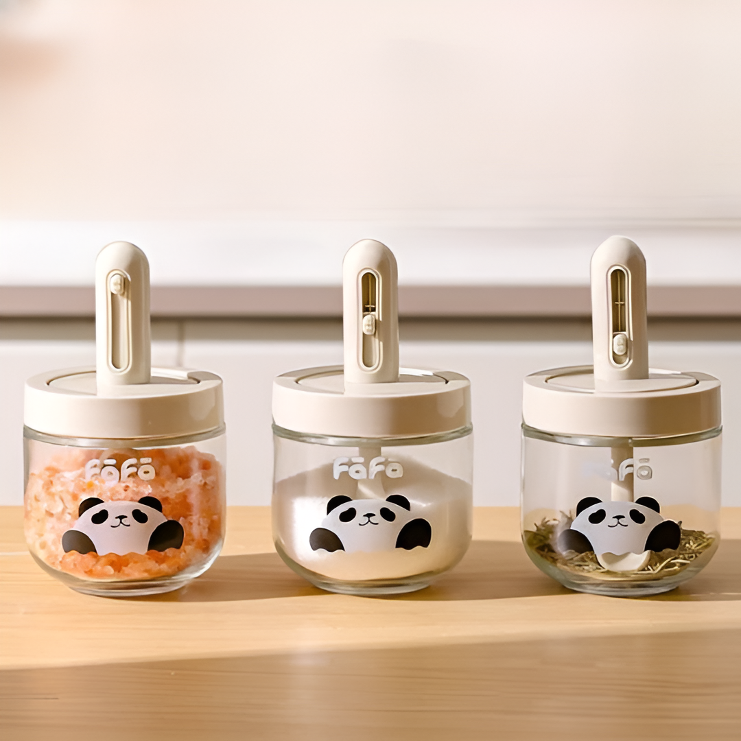 Panda Oil & Seasoning Jar Set