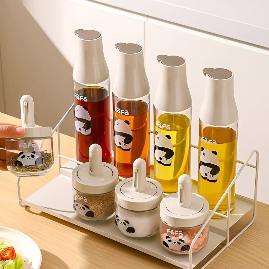 Panda Oil & Seasoning Jar Set