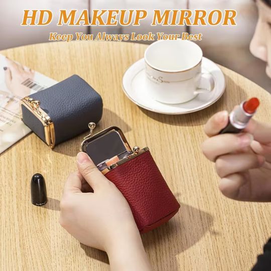 Mini Leather Lipstick Case