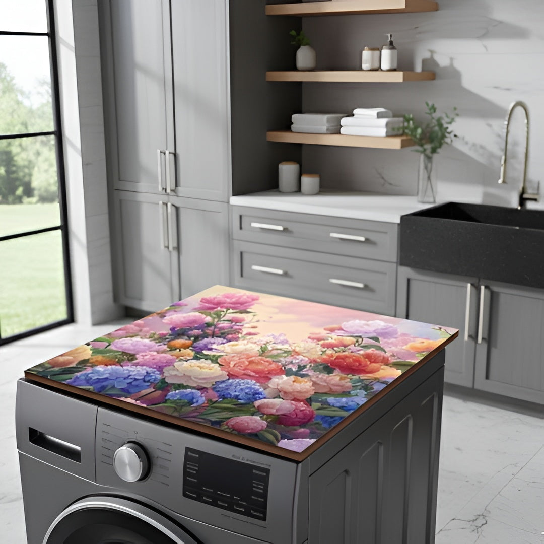 Floral Washing Machine Mat