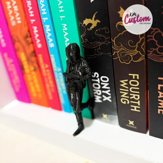 Biker Reader Bookshelf Decor