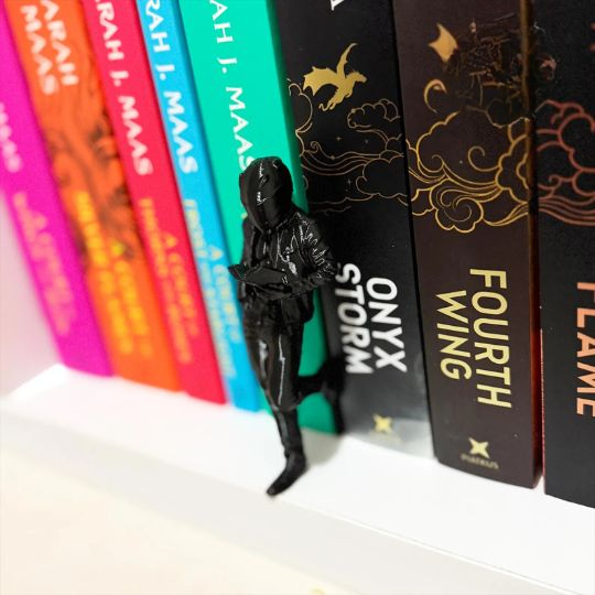 Biker Reader Bookshelf Decor