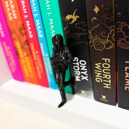 Biker Reader Bookshelf Decor