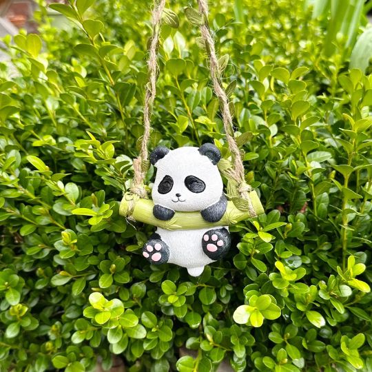 Cute Panda Swinging Ornament
