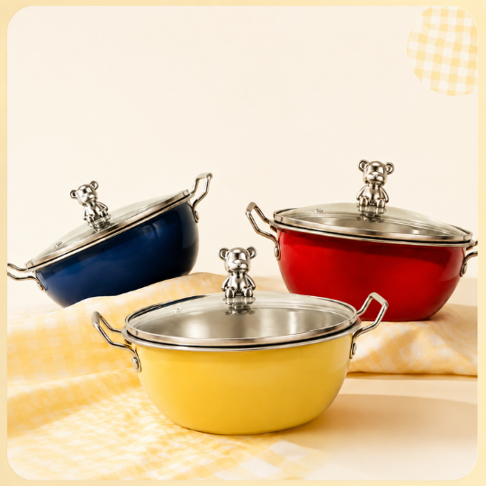 Colorful Bear Cooking Pot