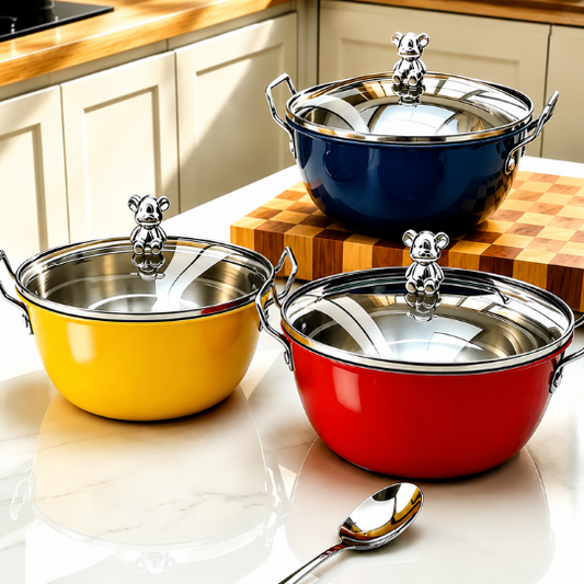 Stainless Steel Bear Cooking Pot