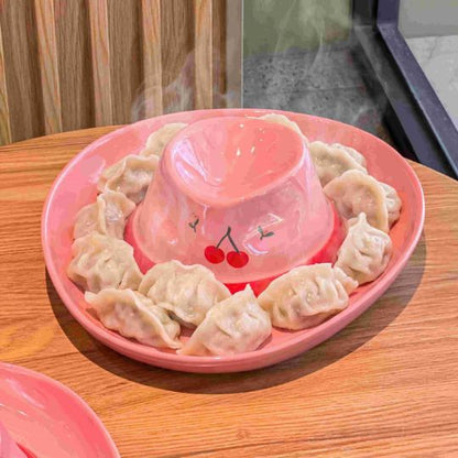 Cowboy Hat Shape Ceramic Plate