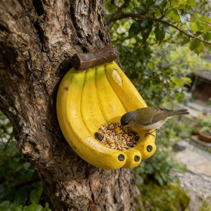 Banana-Shaped Bird Feeder