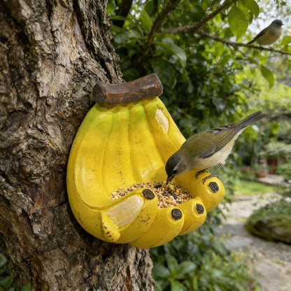 Banana-Shaped Bird Feeder