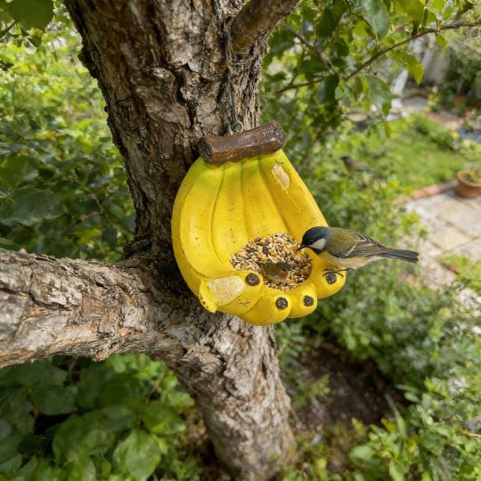 Banana-Shaped Bird Feeder