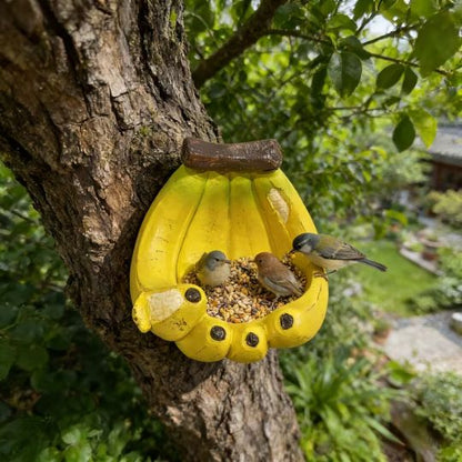 Banana-Shaped Bird Feeder