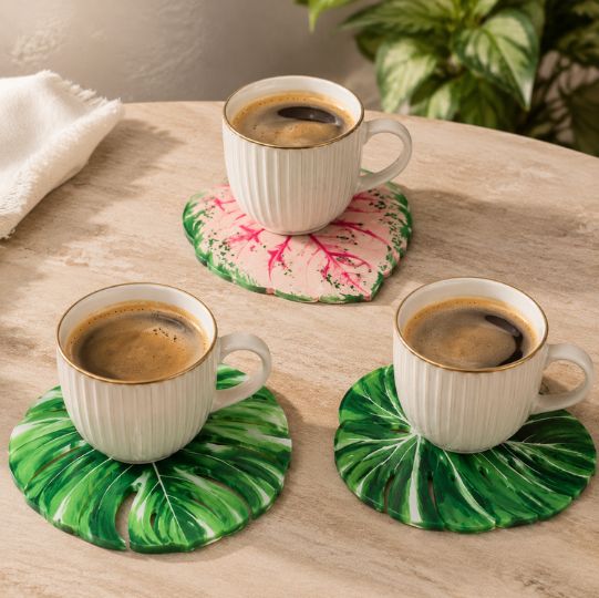 Elegant Leaf Coasters
