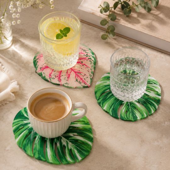 Elegant Leaf Coasters