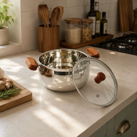 Wooden Grip Pot