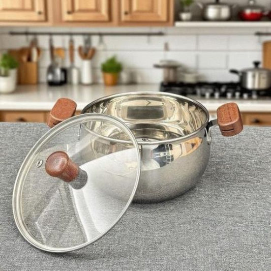 Wooden Grip Pot