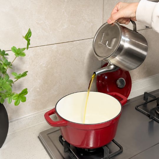 Premium Steel Oil Kettle