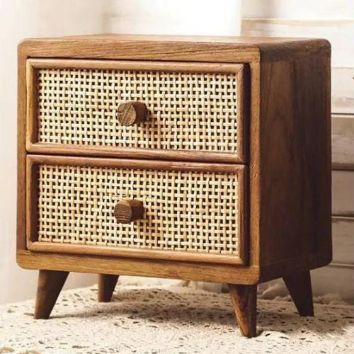 Vintage Rattan Drawer