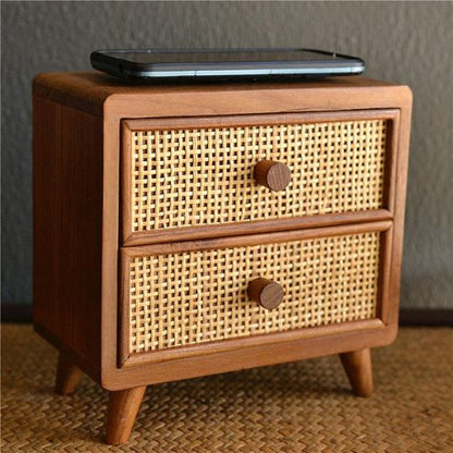 Vintage Rattan Drawer