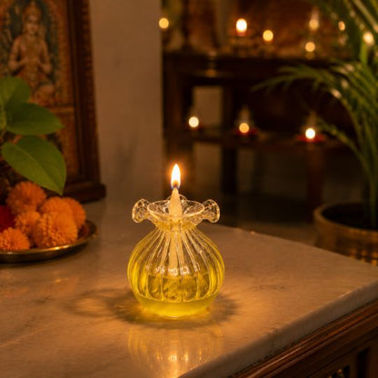 Crystal Bloom Diya