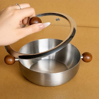 Stainless Steel Double-Handled Pot