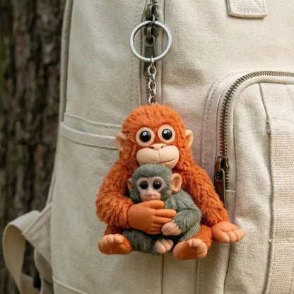 Cuddle Monkey Keychain