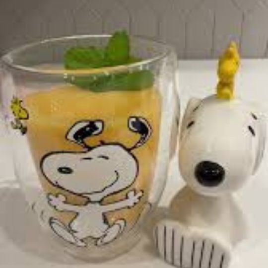 Snoopy & Charlie Double-Wall Glass