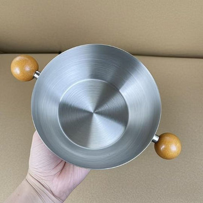 Stainless Steel Double-Handled Pot
