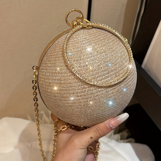 Round Glam Clutch