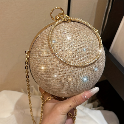 Round Glam Clutch