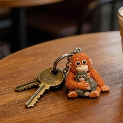 Cuddle Monkey Keychain