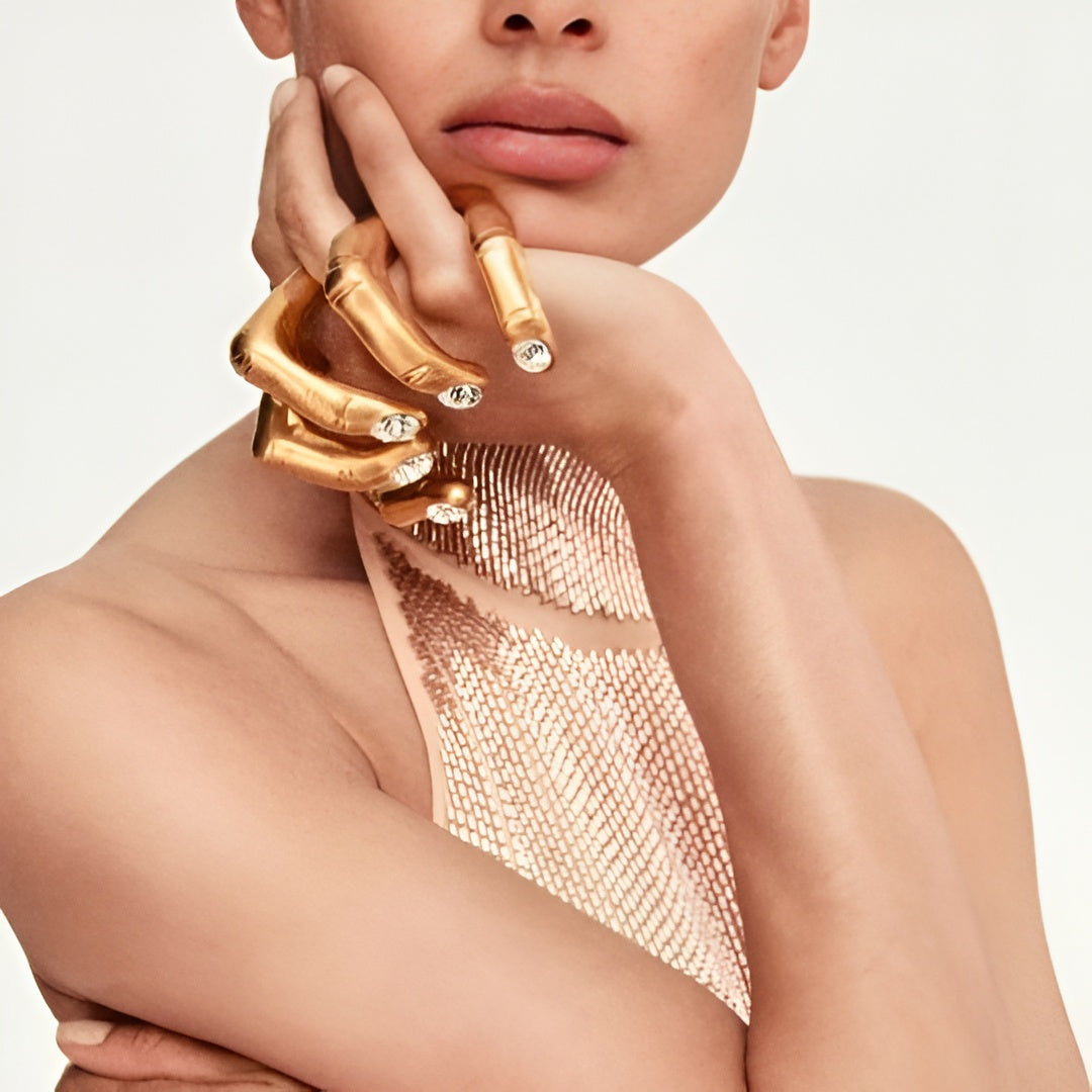 Golden Hand Ring