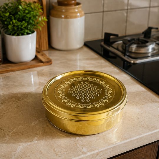 Brass Masala Box