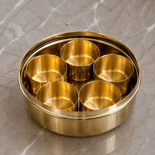 Brass Masala Box