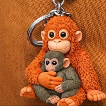 Cuddle Monkey Keychain