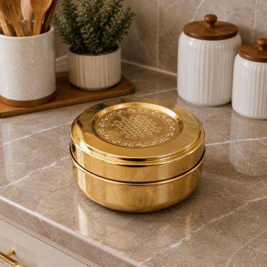 Brass Masala Box